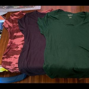 Bundle of 5 size Large maternity shirts